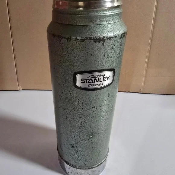 Vintage‎ Aladdin Stanley Thermos A-944C 1 Qt Vacuum Bottle #100 Cup #11 Stopper - Picture 9 of 16